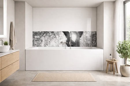 Badrückwand