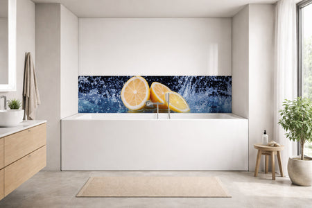 Badrückwand