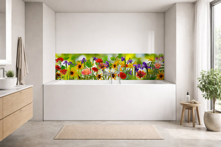 Badrückwand