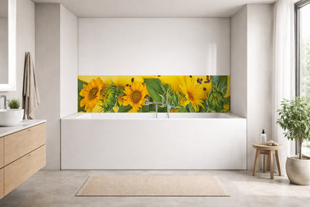 Badrückwand
