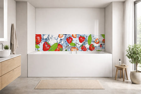 Badrückwand