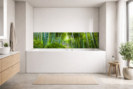 Badrückwand