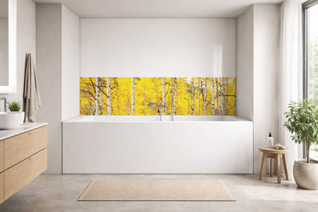 Badrückwand
