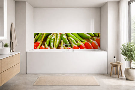 Badrückwand