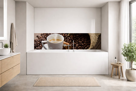 Badrückwand