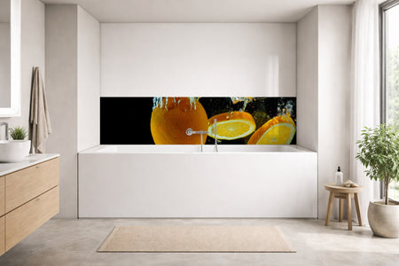 Badrückwand