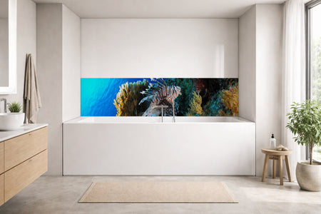Badrückwand