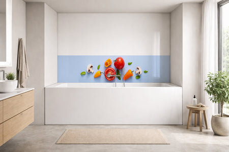 Badrückwand