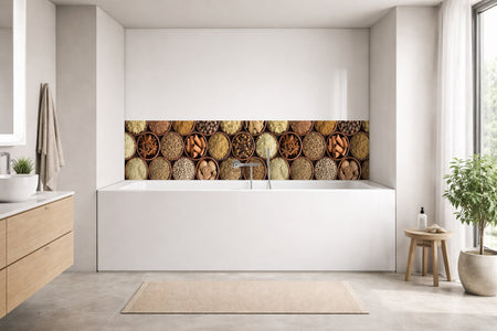 Badrückwand