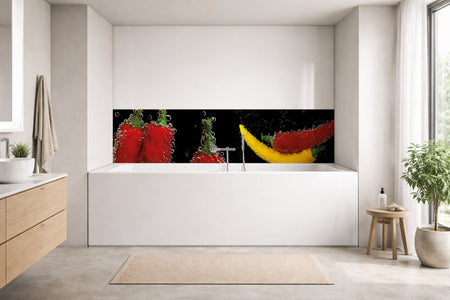 Badrückwand
