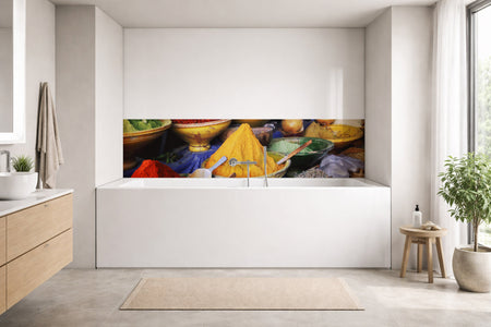 Badrückwand