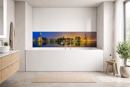 Badrückwand