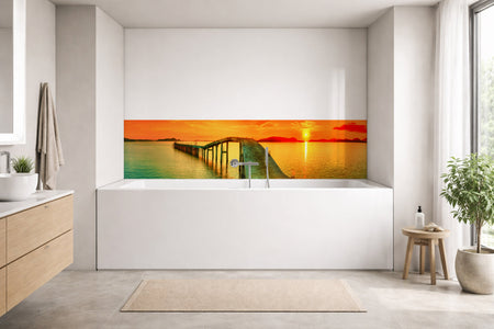 Badrückwand