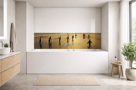 Badrückwand