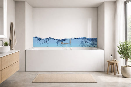 Badrückwand