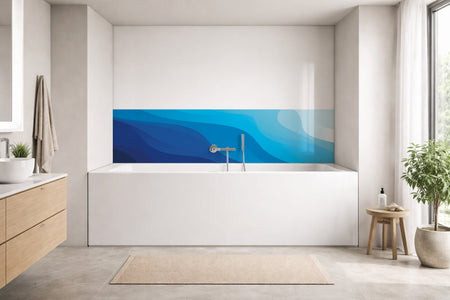 Badrückwand