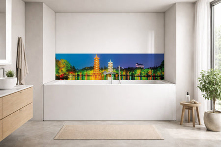 Badrückwand