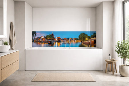 Badrückwand