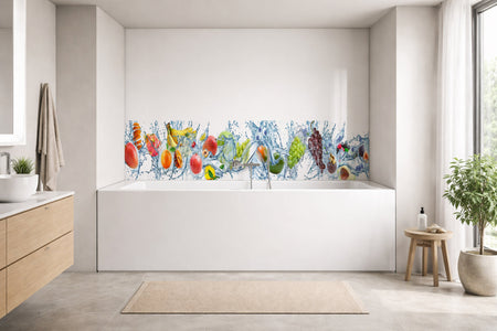 Badrückwand