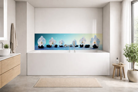 Badrückwand
