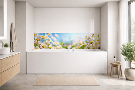 Badrückwand