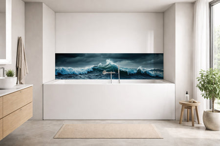 Badrückwand