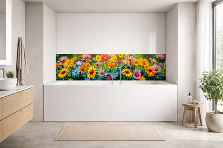 Badrückwand