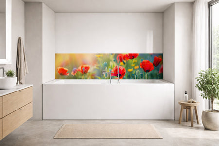 Badrückwand