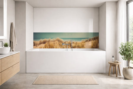Badrückwand