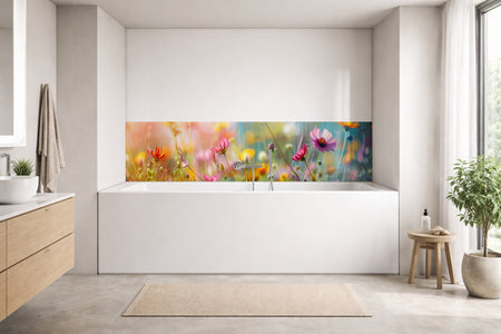 Badrückwand