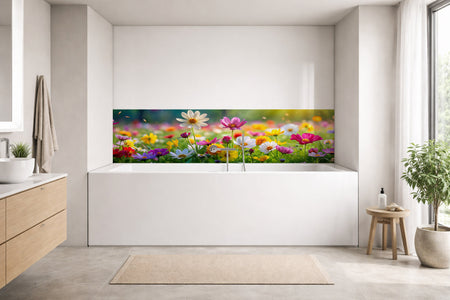 Badrückwand