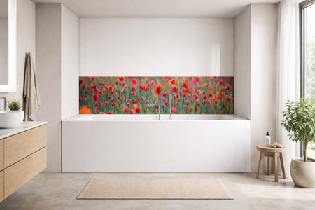 Badrückwand