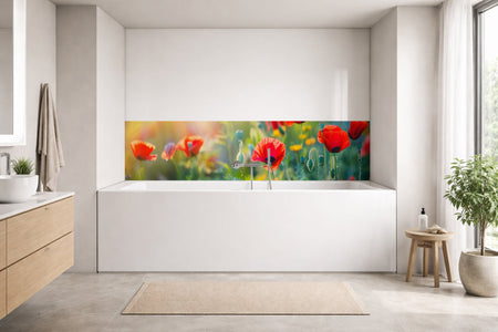 Badrückwand