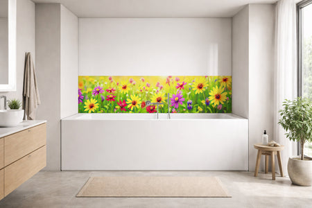 Badrückwand