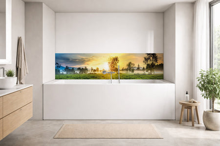 Badrückwand