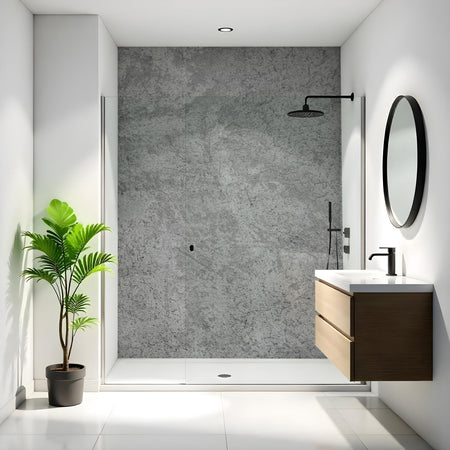 Duschrückwand Betonoptik