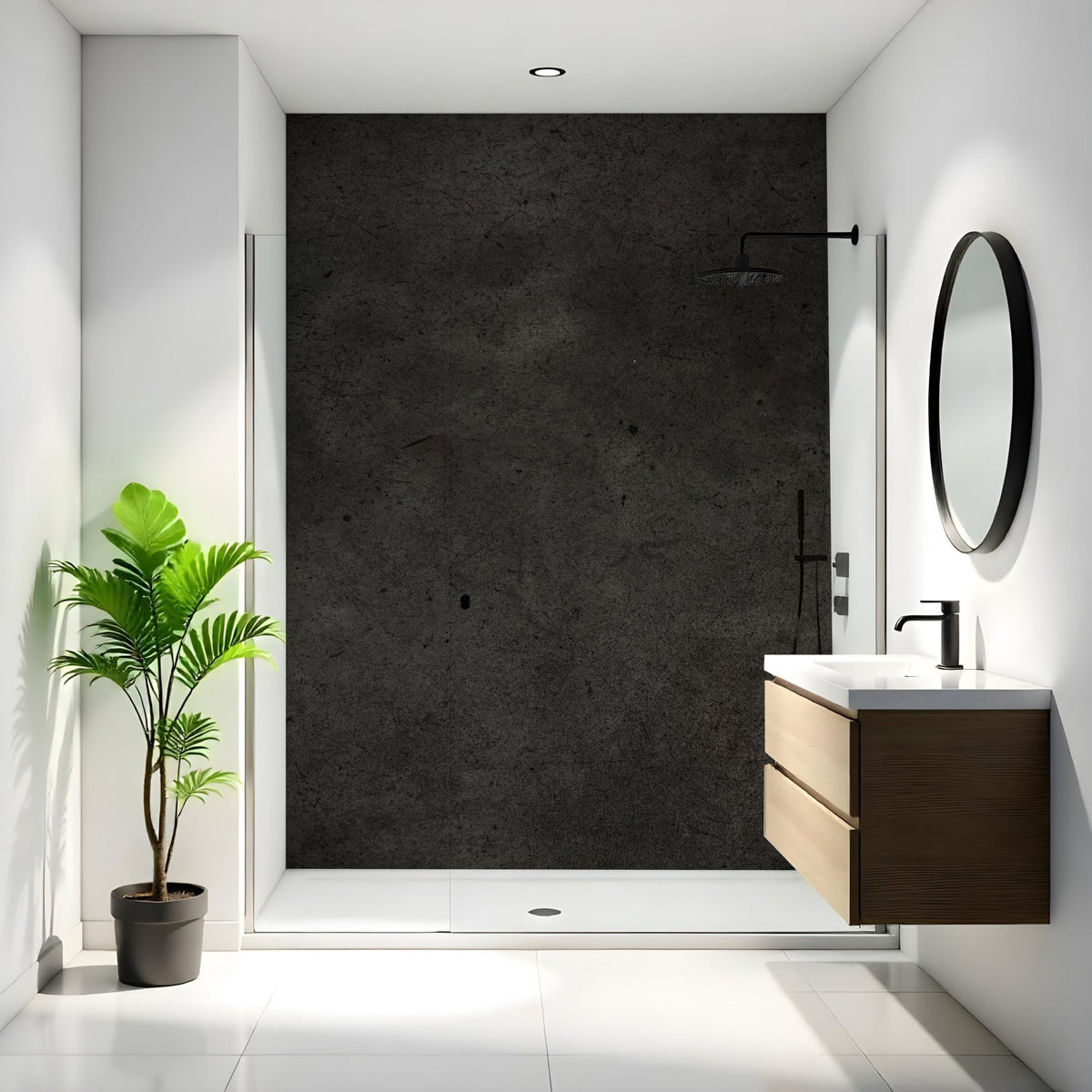 Duschrückwand Betonoptik