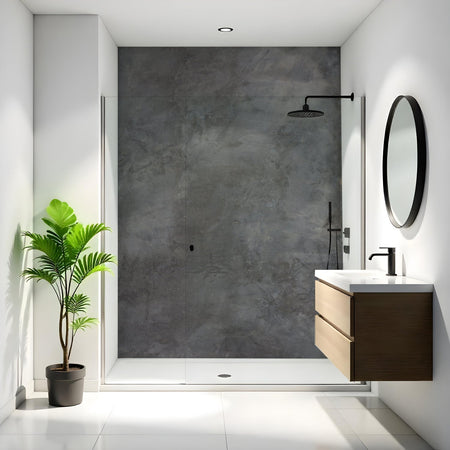 Duschrückwand Betonoptik