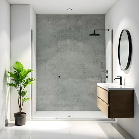 Duschrückwand Betonoptik