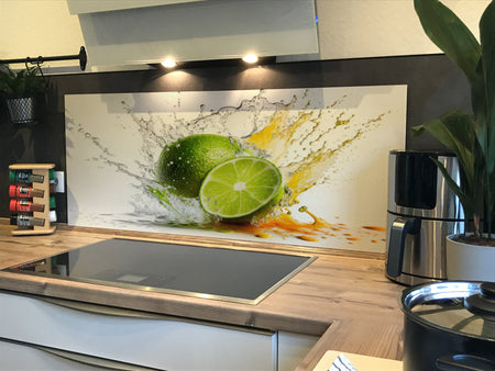 Spritzschutz Küche Limetten Splash