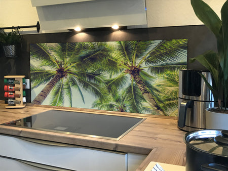 Spritzschutz Küche Palmen