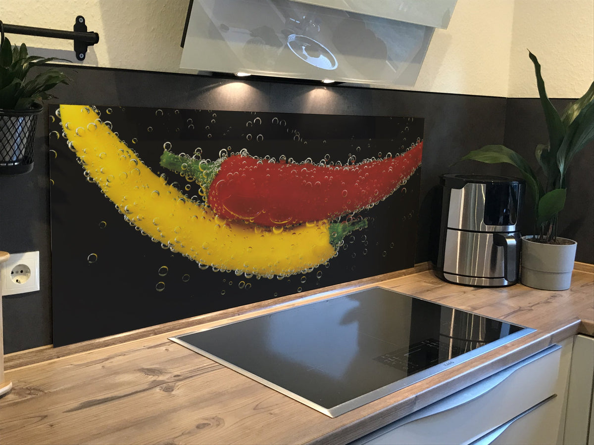 Spritzschutz Küche Peperoni