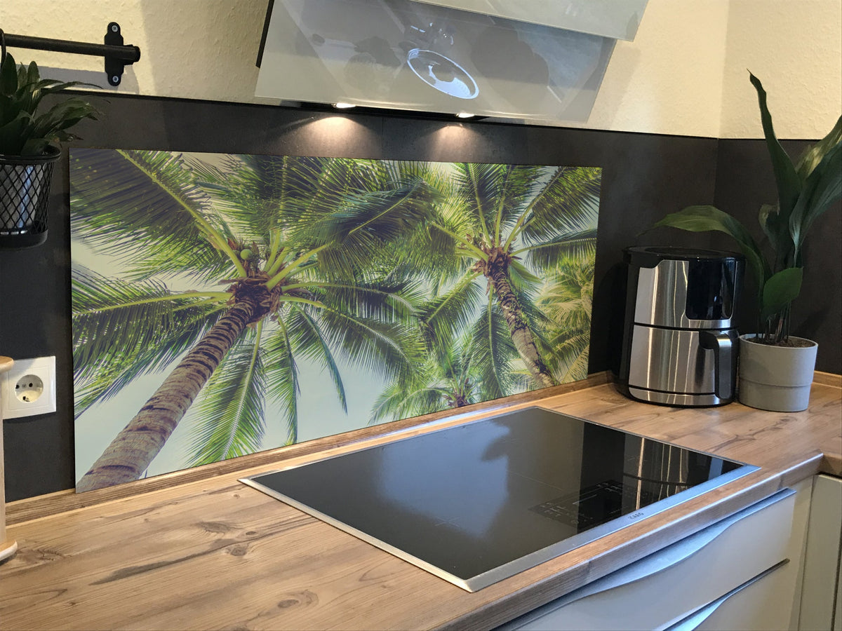 Spritzschutz Küche Palmen