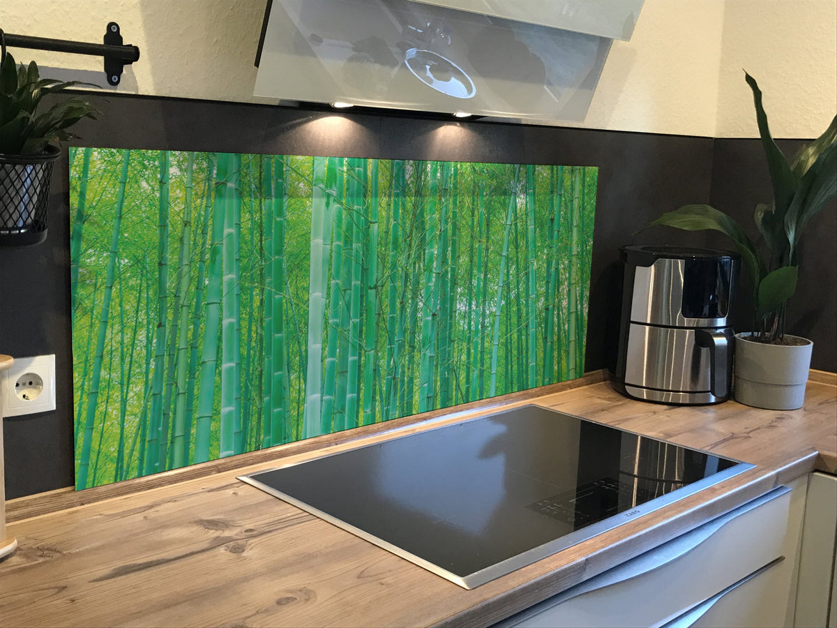 Spritzschutz Küche Bambuswald