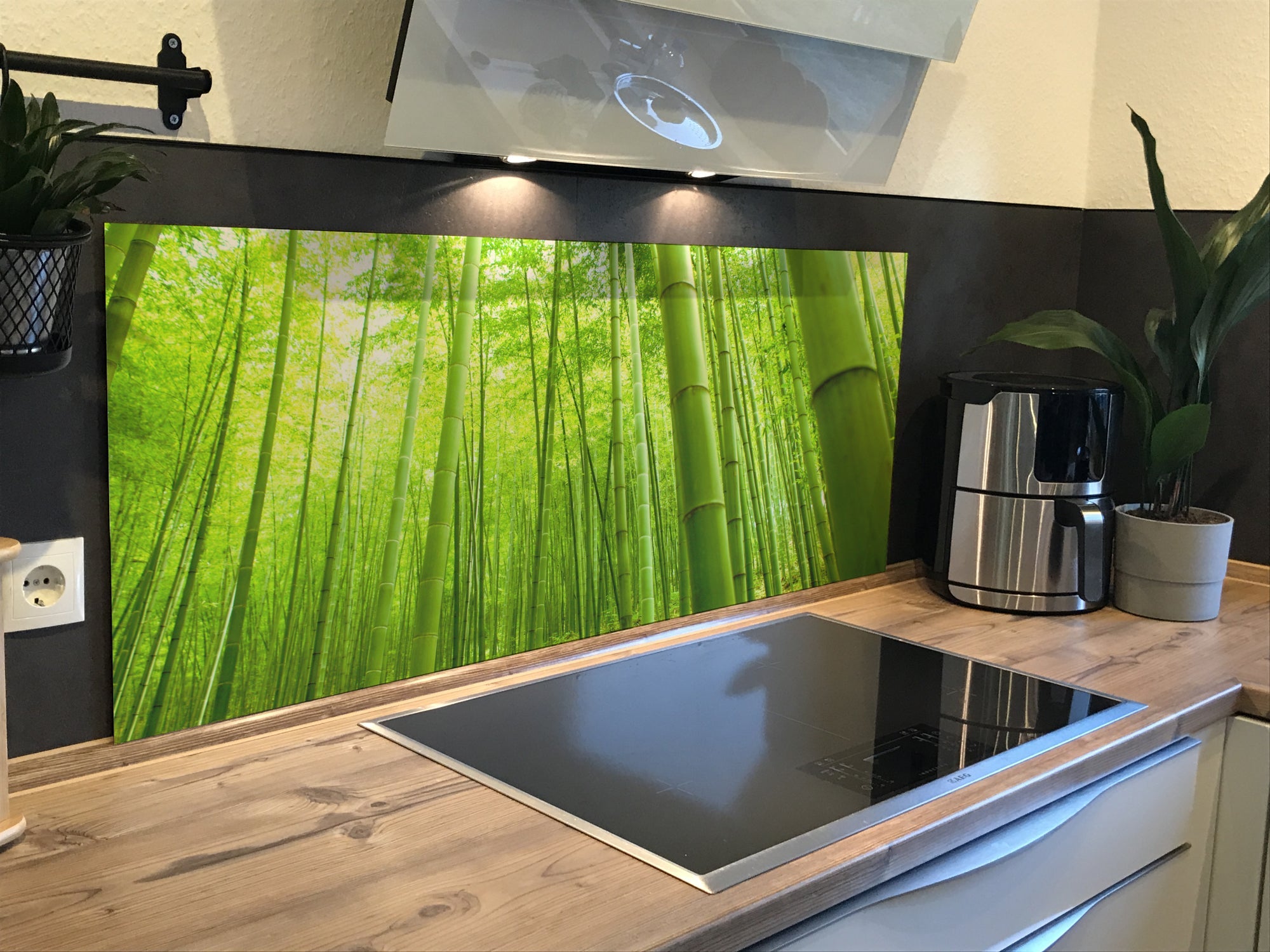 Spritzschutz Küche Bambuswald