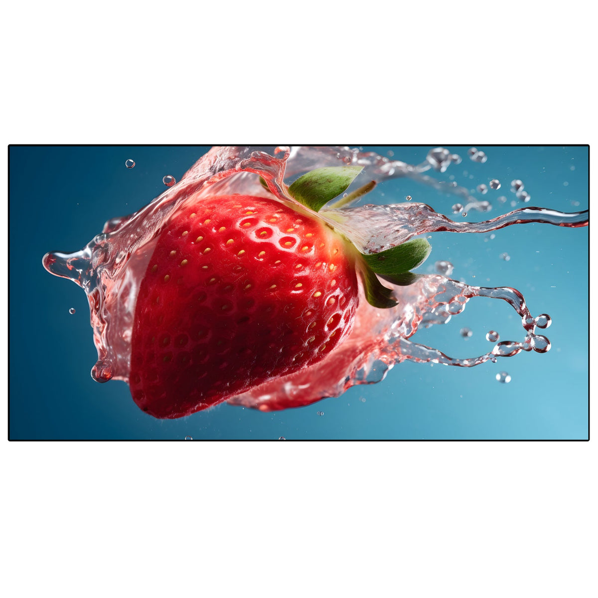 Spritzschutz Küche Erdbeere Splash