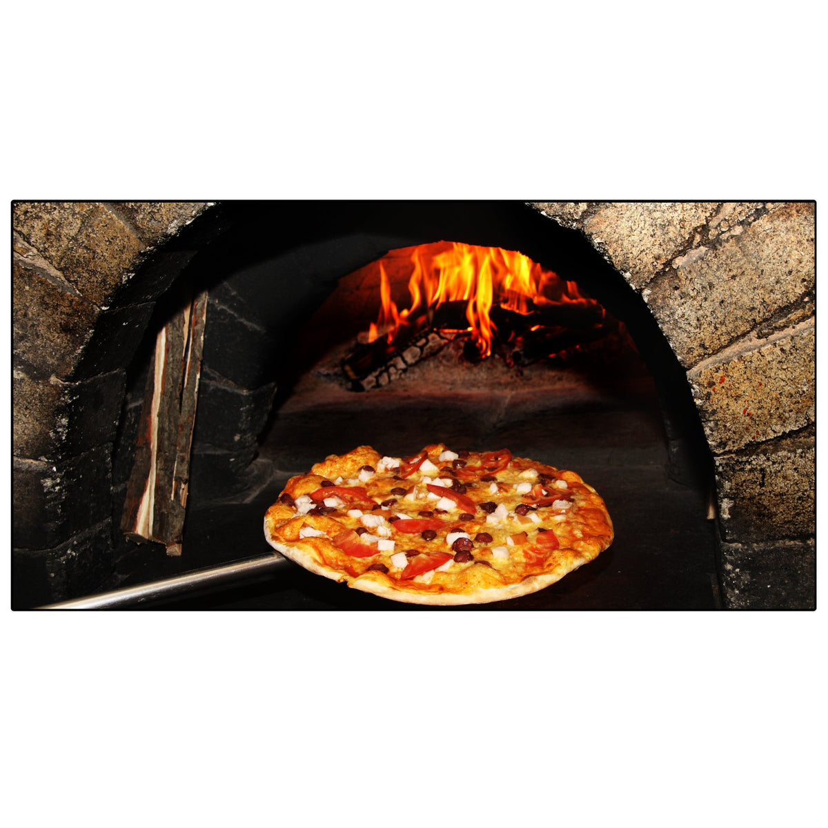 Spritzschutz Küche Steinofen Pizza