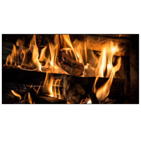 Spritzschutz Küche Feuer Holz