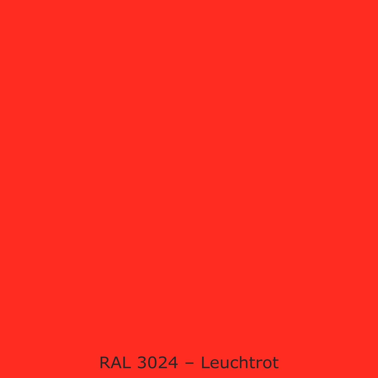 Toilettenrückwand Einfarbig #FF2D21 RAL 3024 – Leuchtrot