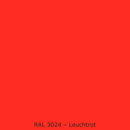 Toilettenrückwand Einfarbig #FF2D21 RAL 3024 – Leuchtrot